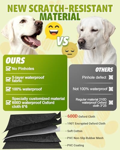 Victoper Dog Car Seat Cover, 600D Heavy Dute Car Seat Cover - Image 3