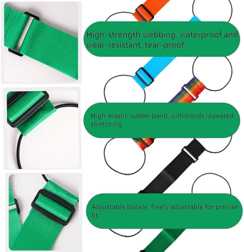 Luggage Connector Straps, Adjustable Bag Luggage Straps 2PCS Black+Blue - Image 3