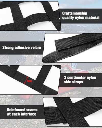 ​Aochuang Top Mesh Roof for Jeep Cargo Net Hammock for Jeep Wrangler - Image 6