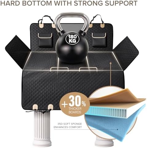 XL Truck Back Seat Extender for Dogs, Dog Car Seat Cover for Back Seat - Image 3