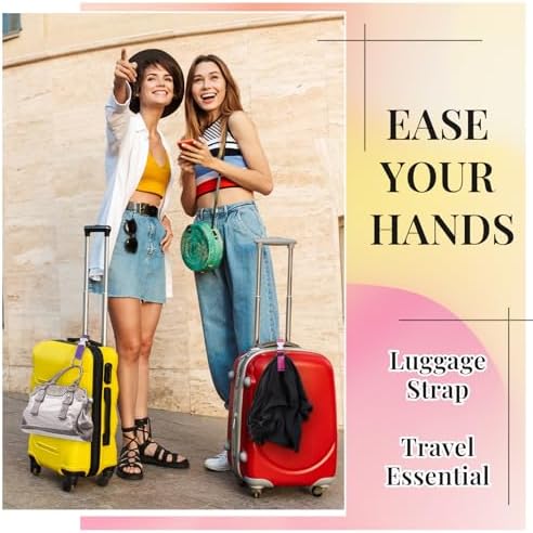 3 Pcs Add a Bag Luggage Straps for Suitcases, Connector Straps - Image 4