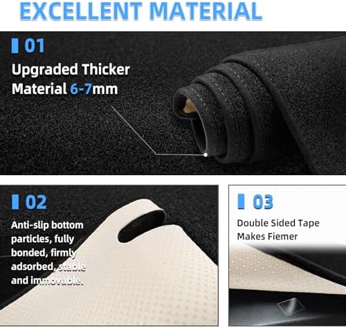 SKYLOTEC Dash Cover Mat for Ford F-150 F150 Raptor 2009-2014 - Image 3