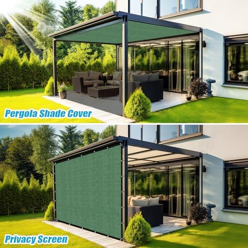Amagenix 90% Pergola Shade Cover 7' X 16' Sun Shade Cloth - Image 5