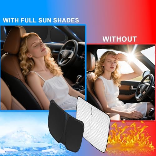 KMF 5pcs Thicken Sun Shades for Chevy Silverado 1500 2014-2019 Accessories - Image 4