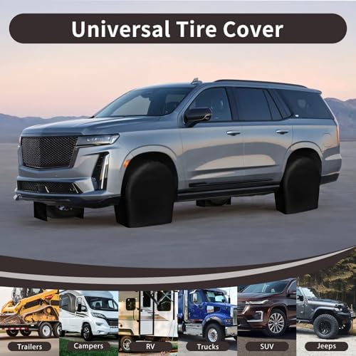 PureFit Universal Tire Covers Set of 4, Fits 19"-22" Inch Tire - Image 5