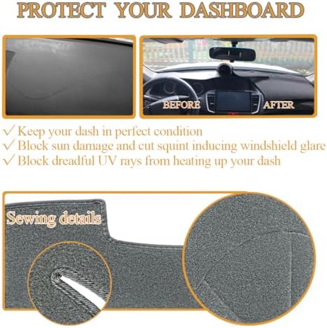 Dash Cover Mat for 2019-2023 GMC Sierra 1500 2500HD 3500HD J130 - Image 6