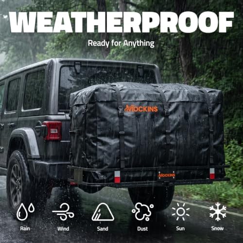 Mockins 25 Cu Ft XL Heavy Duty Trailer Hitch Cargo Carrier Bag All-Weather - Image 3
