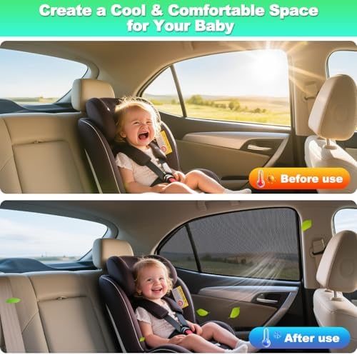 Camry Window Shades 2018-2024, Rear Side Mesh - Image 5