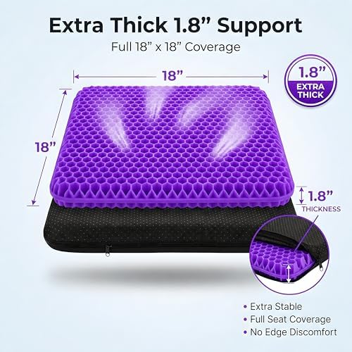 Extra Thick Large Pure Gel Seat Cushion - Image 2