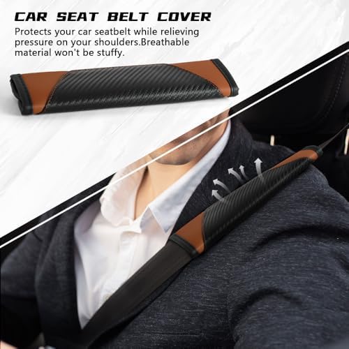 2PCS Car Seat Belt Cover Pads, Seatbelt Shoulder Cushion - Image 6