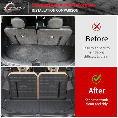 Trunk Mat with Backrest Mat for 2021-2025 2026 Kia Sorento - Image 2
