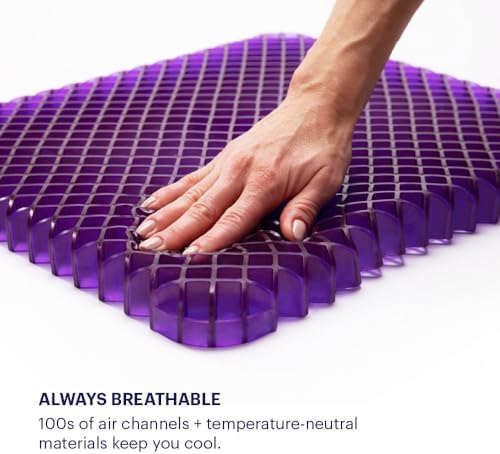 Purple Simply Seat Cushion, Lightweight 1.25" Low-Profile Gel Seat Cushion - Image 6