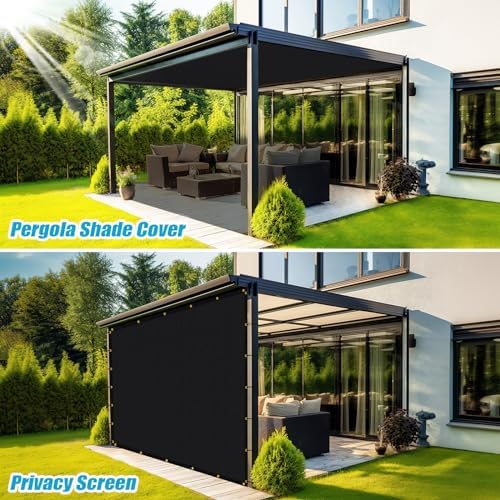 Amagenix 90% Shade Fabric 10'X 23' Black Sun Shade Cloth - Image 5