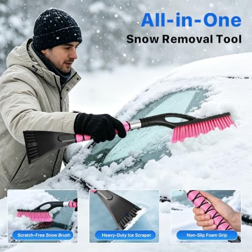 OUSHASAA 27 in Snow Brush and Ice Scraper - Image 2