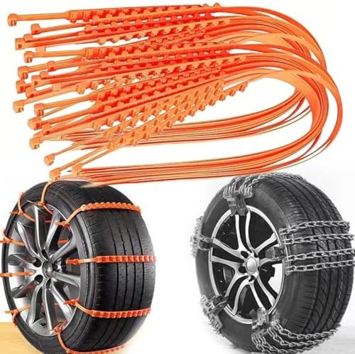 20PC Reusable Anti Skid Snow Tire Chains, Tire Zip Ties by Unknown