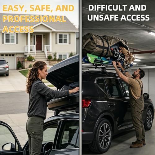 Extended Car Door Step for Roof Access, Foldable Aluminum Alloy - Image 5