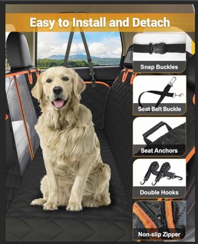 Dog Car Seat Cover, 600D Heavy Dute Car Seat Cover - Image 2