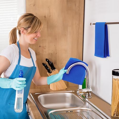 Kitinjoy 100% Cotton Waffle 4-Pack Kitchen Towels - Image 5