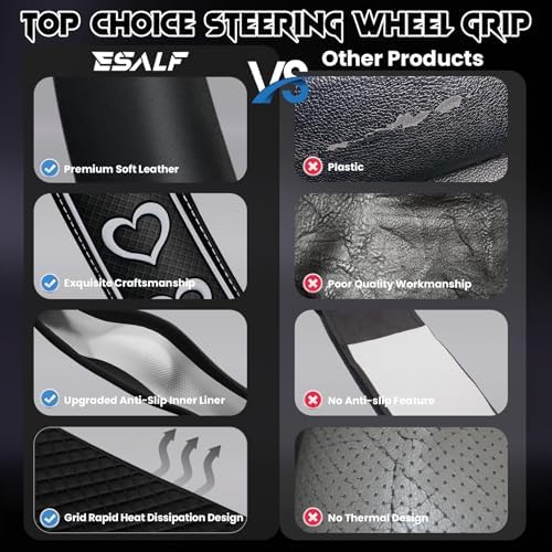 Ventilated Heart-Shaped Steering Wheel Cover - Image 2