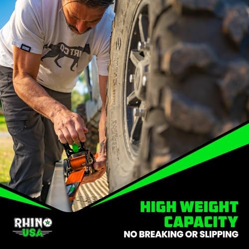 Rhino USA Retractable Ratchet Straps - 2in x 10ft - Image 7
