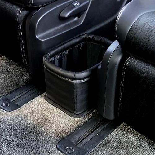 Leather Car Trash Can, Luxury Leakproof Car Organizer - Image 2