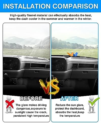 Autorder Dashboard Cover Mat for 1994-1997 Dodge Ram 1500 2500 3500 Accessories - Image 3