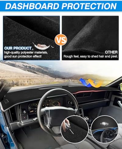 CARTIST Dash Cover for 1982-1992 Chevrolet Camaro Z28 Dashboard Cover Mat - Image 5