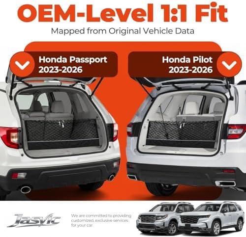 3-Layer Cargo Net for Honda Passport/Pilot 2023-2026, Zoned Storage Netting - Image 3