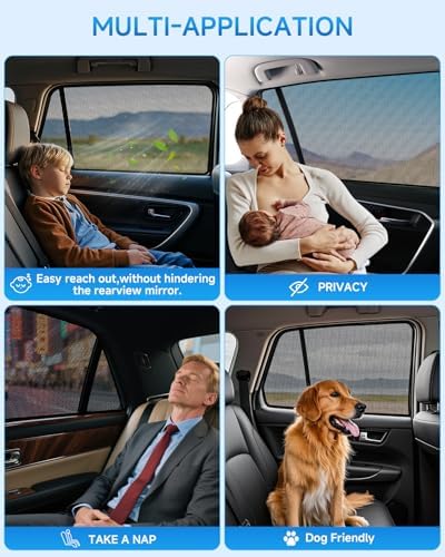 Car Window Shades for Toyota 4 Runner, UV & Heat Blocker, Privacy Protection - Image 6