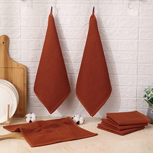 Kitinjoy 100% Cotton Waffle 6-Pack Kitchen Towels - Image 6