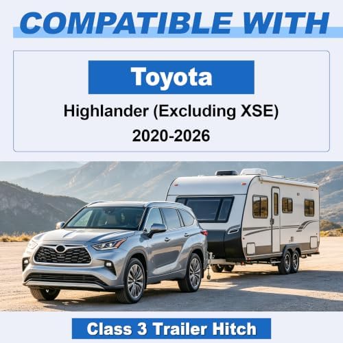 Class 3 Trailer Hitch Fits 2020-2026 Toyota Highlander Excluding XSE 13460 - Image 2