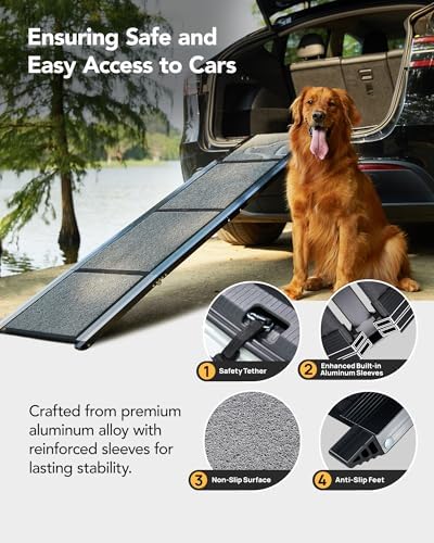 PetThem Dog Ramp for Cars, Lightweight Foldable - Image 4