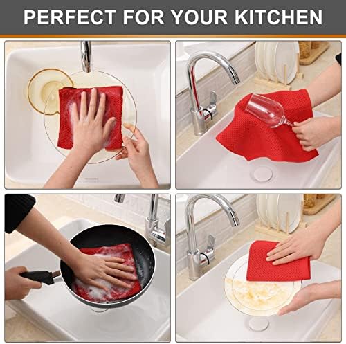 Kitinjoy 100% Cotton Waffle 8-Pack Kitchen Towels - Image 4