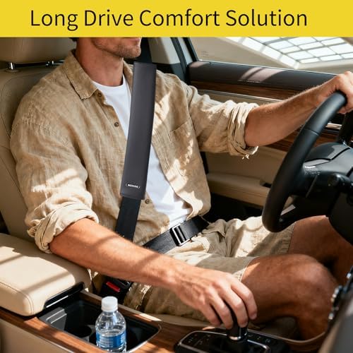2PCS Car Seat Belt Cover Pad Extra Long 13 Inch, Car Seat Shoulder Strap Pads - Image 3