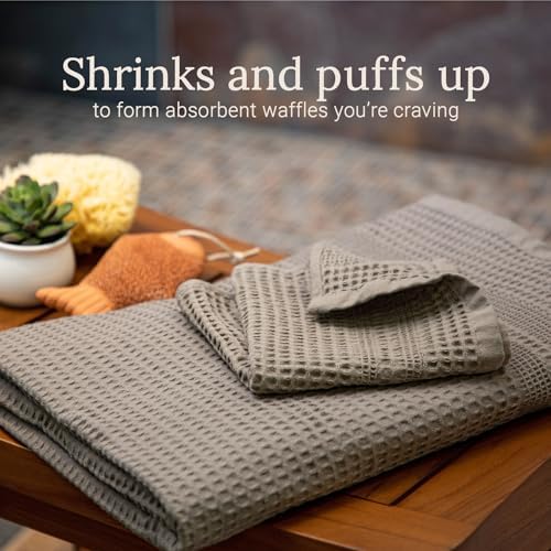 GILDEN TREE Waffle Hand Towels for Bathroom Quick Dry Towel Super Absorbent - Image 3
