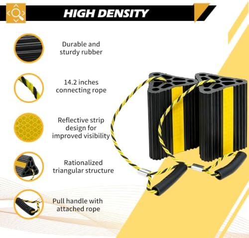 Vacallity Solid Rubber Wheel Chocks - Image 3