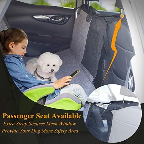 VIVAGLORY Dog Seat Cover Dog Hammock, Heather Black - Image 4