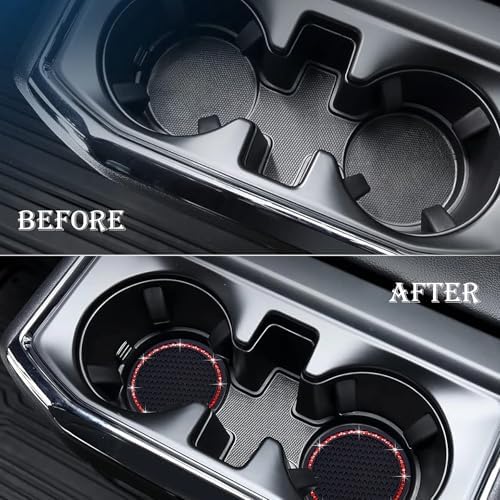 2PCS Bling Cup Holder Coaster, 2.75 Inch Auto Car Cup Holder Insert Coasters - Image 7
