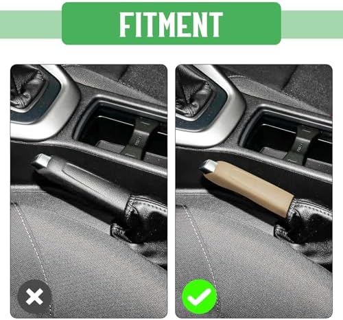 Beige Emergency Brake Handle Cover Compatible - Image 4