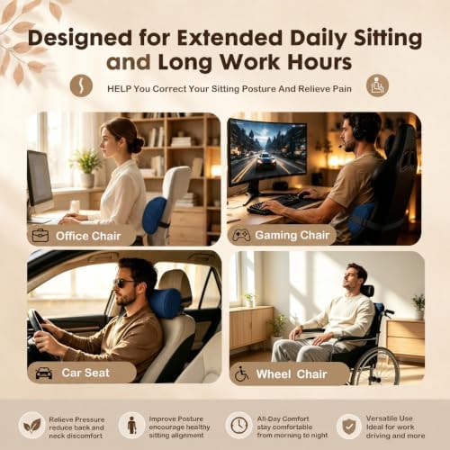Corduroy Lumbar Roll Support Pillow - Image 6