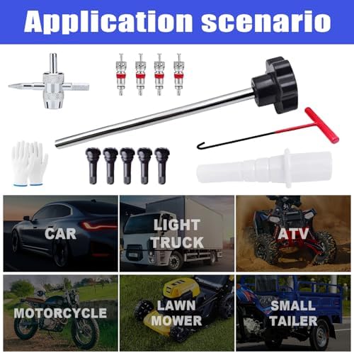 Quick Change Car Tire Valve Tool Kit, Tire Valve Stem Core Remover - Image 7