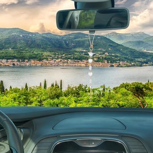 2pcs Cross Car Hanging Ornament Sun Catcher Rearview Mirror Charm Car Mirror - Image 4