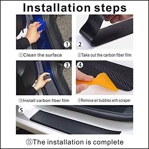 MAXMILO 4Pcs Car Door Sill Protector Reflective - Image 6
