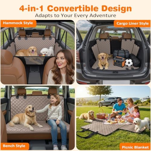 URPOWER 4 in 1 Dog Car Seat Cover - Image 4