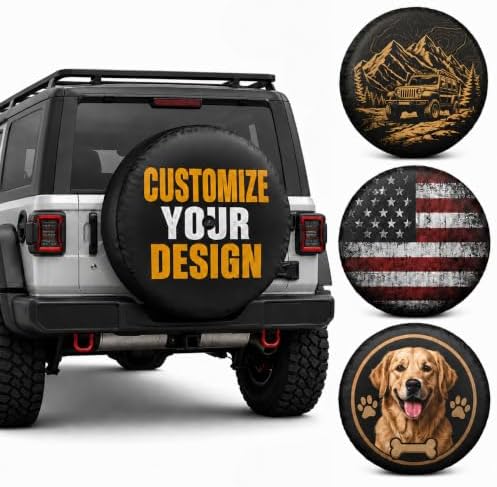 Custom PVC Leather Spare Tire Cover by Unknown
