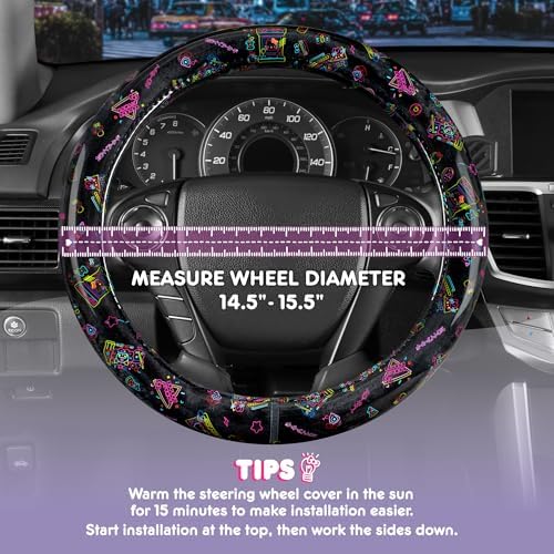 Hello Kitty Steering Wheel Cover, Official Sanrio Car Steering Wheel Cover - Image 2