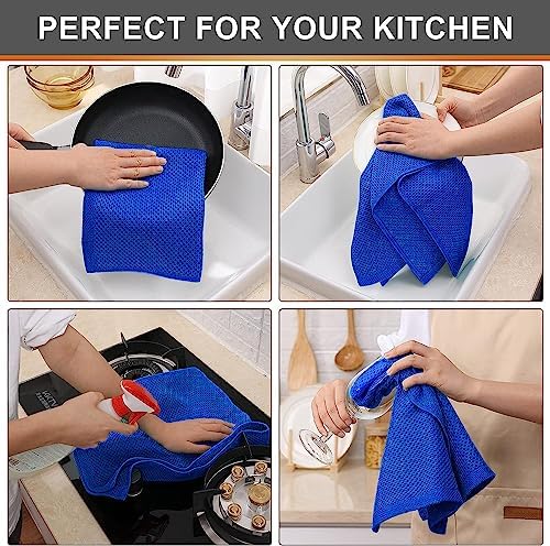 Kitinjoy 100% Cotton Waffle 4-Pack Kitchen Towels - Image 4