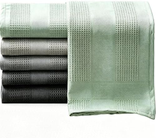 Prendoxy Dish Towels Microfiber Waffle 6 Pack, Lint Free, 23.6 x 15.7 Inch by Unknown