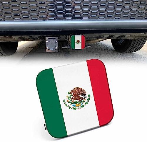 Mexico Flag Trailer Hitch Covers by Beabes