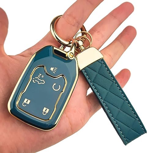 OLLEN 5-Button TPU Key Fob Cover, Fit by OLLEN